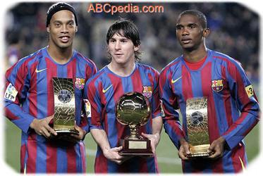 messi dinho etoo